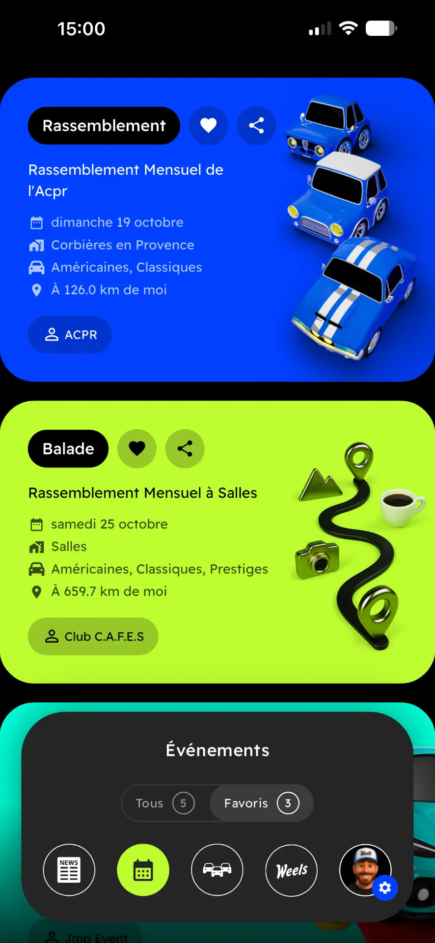 Capture 2 — Événements